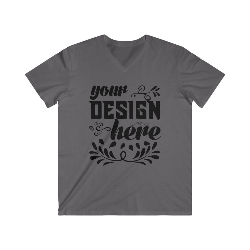Customizable Gildan 64V00 Mens Fitted V Neck Short Sleeve Tee