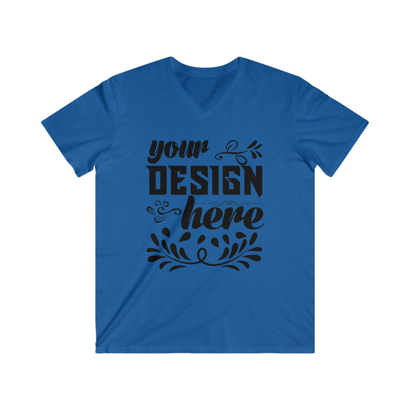 Customizable Gildan 64V00 Mens Fitted V Neck Short Sleeve Tee