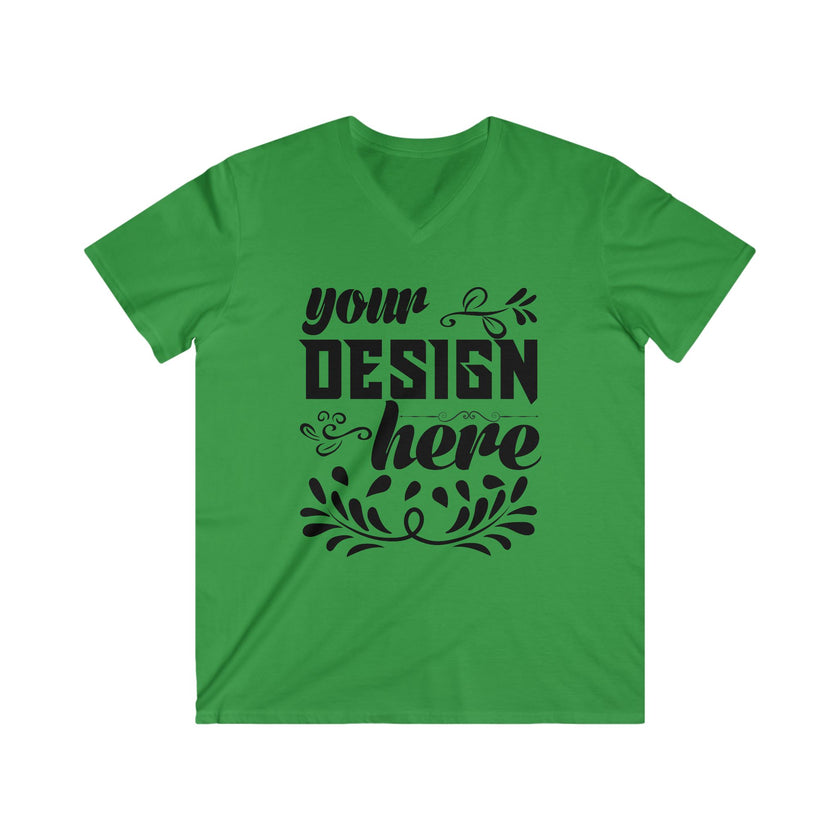 Customizable Gildan 64V00 Mens Fitted V Neck Short Sleeve Tee