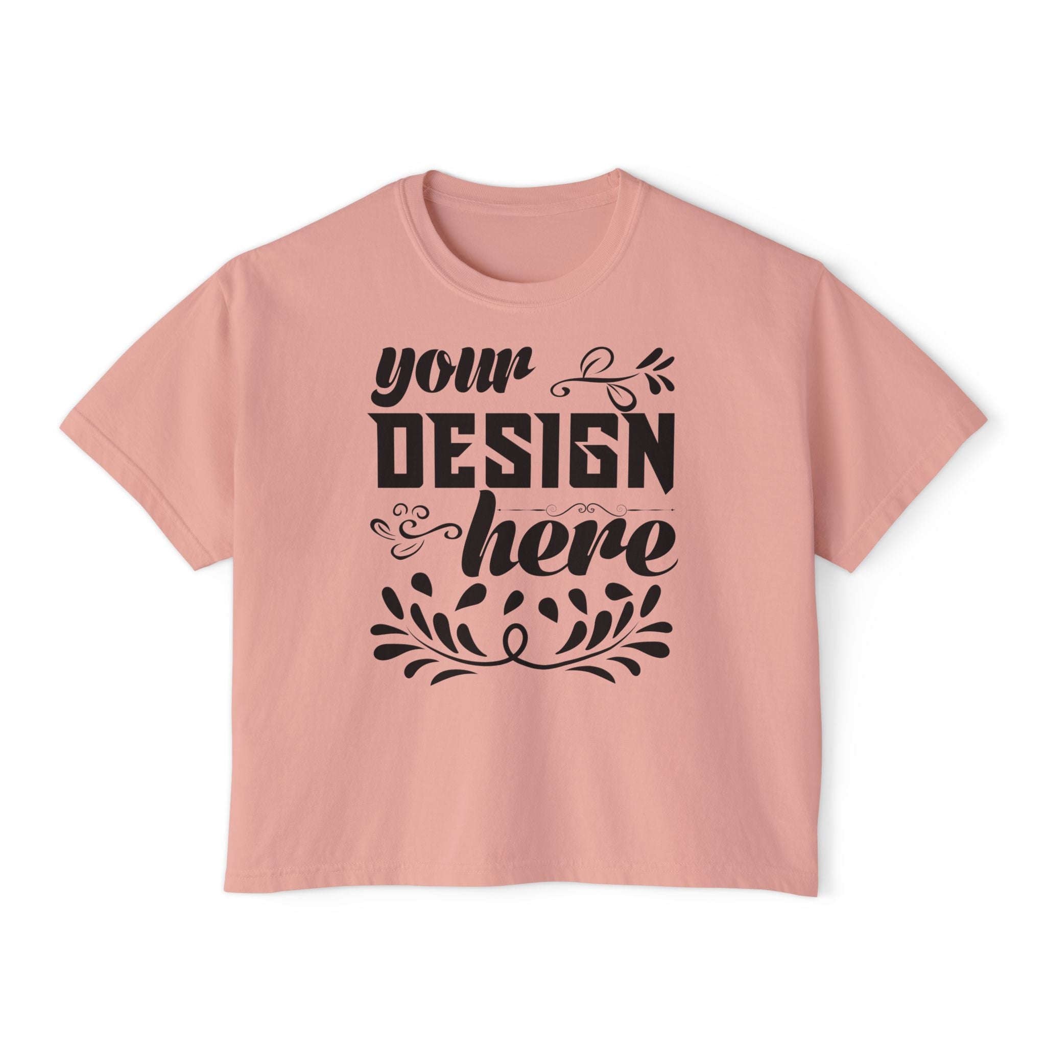 Customizable Comfort Colors 3023CL Womens Boxy Pigment Dyed T-Shirt