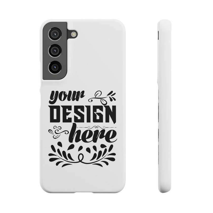 Customizable Snap Phone Case Slim Lightweight Polycarbonate Gloss Or Matte