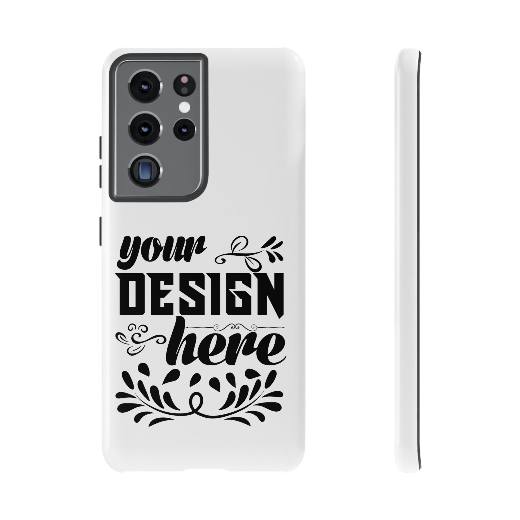 Customizable Tough Dual Layer Phone Case Polycarbonate TPU Liner Protective