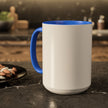 Customizable Glossy Ceramic Accent Mug 11oz and 15oz