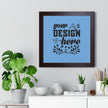 Customizable Framed Horizontal Poster on Matte Paper with Acrylic Cover