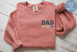 Unisex Garment-Dyed Sweatshirt with Dad Mode Embroidery