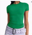 Nameria Milk Silk Blend Slim Fit Short Sleeve T-Shirt