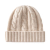 Nameria Unisex Cable Knit Cashmere Blend Hat Ear Flaps One Size
