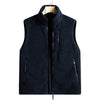 Nameria Unisex Fleece Lined Zip-Up Vest Stand Collar