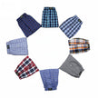Nameria Mens Cotton Plaid Boxer Shorts 8 Pack Mid Waist