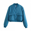 Nameria Stand Collar Pocket Jacket
