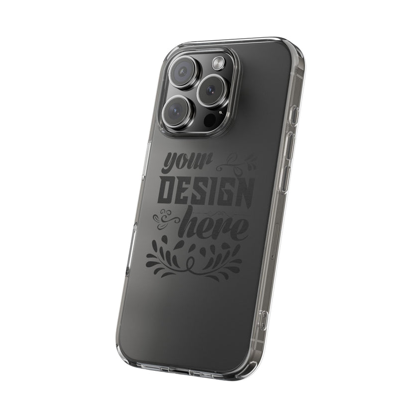 Customizable Clear Impact Resistant Phone Case With TPU Sides Wireless Ready