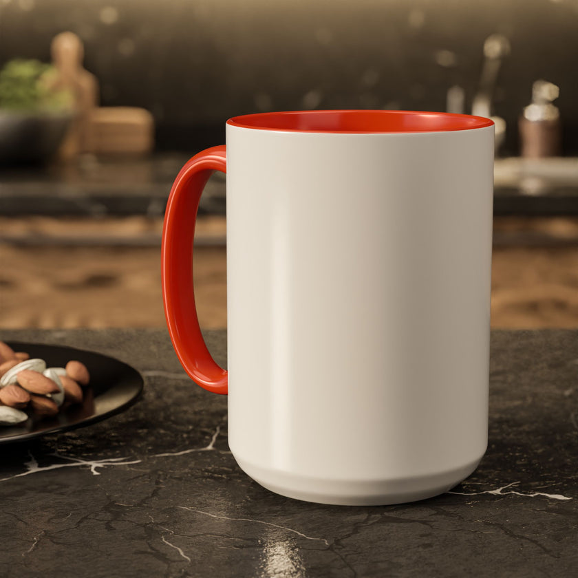 Customizable Glossy Ceramic Accent Mug 11oz and 15oz