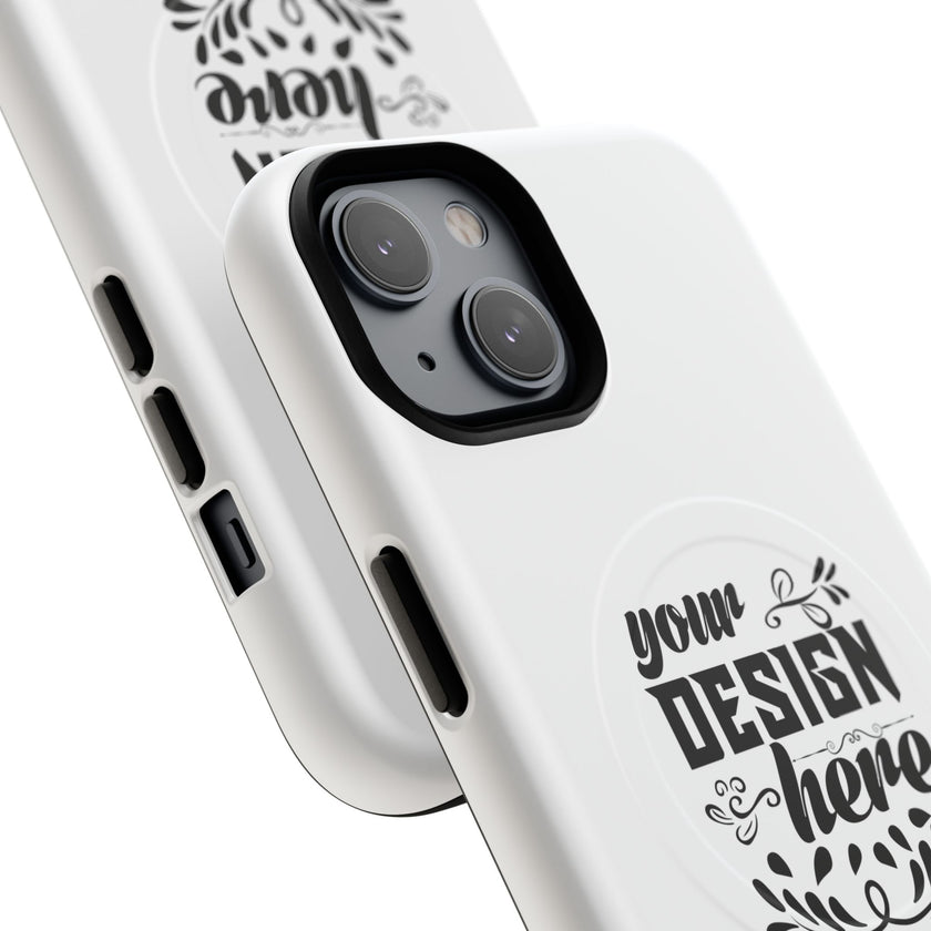 Customizable Tough Magnetic Phone Case Dual Layer Polycarbonate TPU Liner