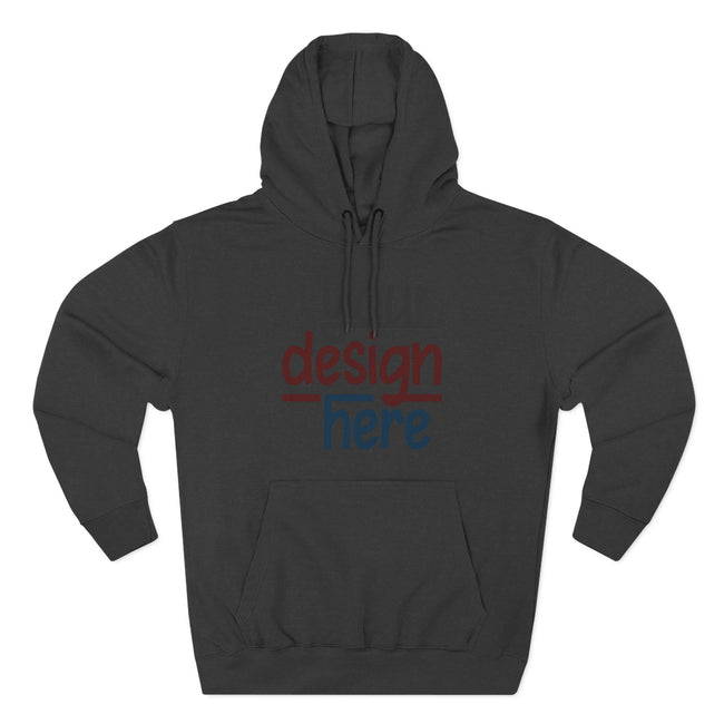 Customizable Lane Seven LS14001 Unisex Three Panel Fleece Hoodie