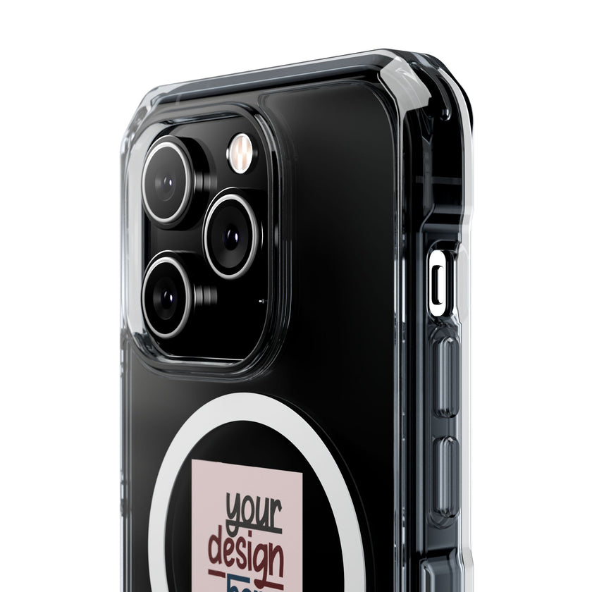 Customizable Magnetic Clear Impact Case With Air Cushioned Bumper Corners
