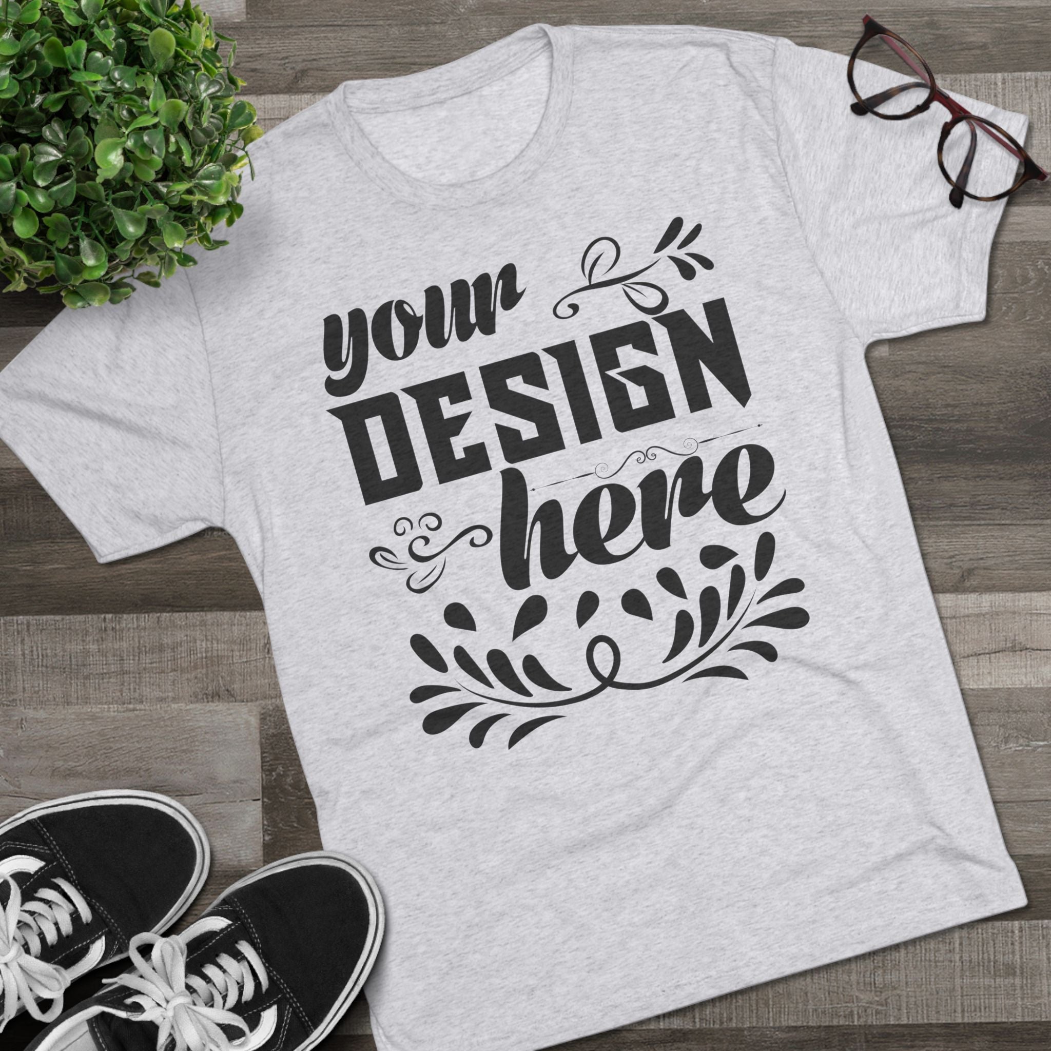 Customizable Next Level 6010 Unisex Tri-Blend Crew Neck T-Shirt