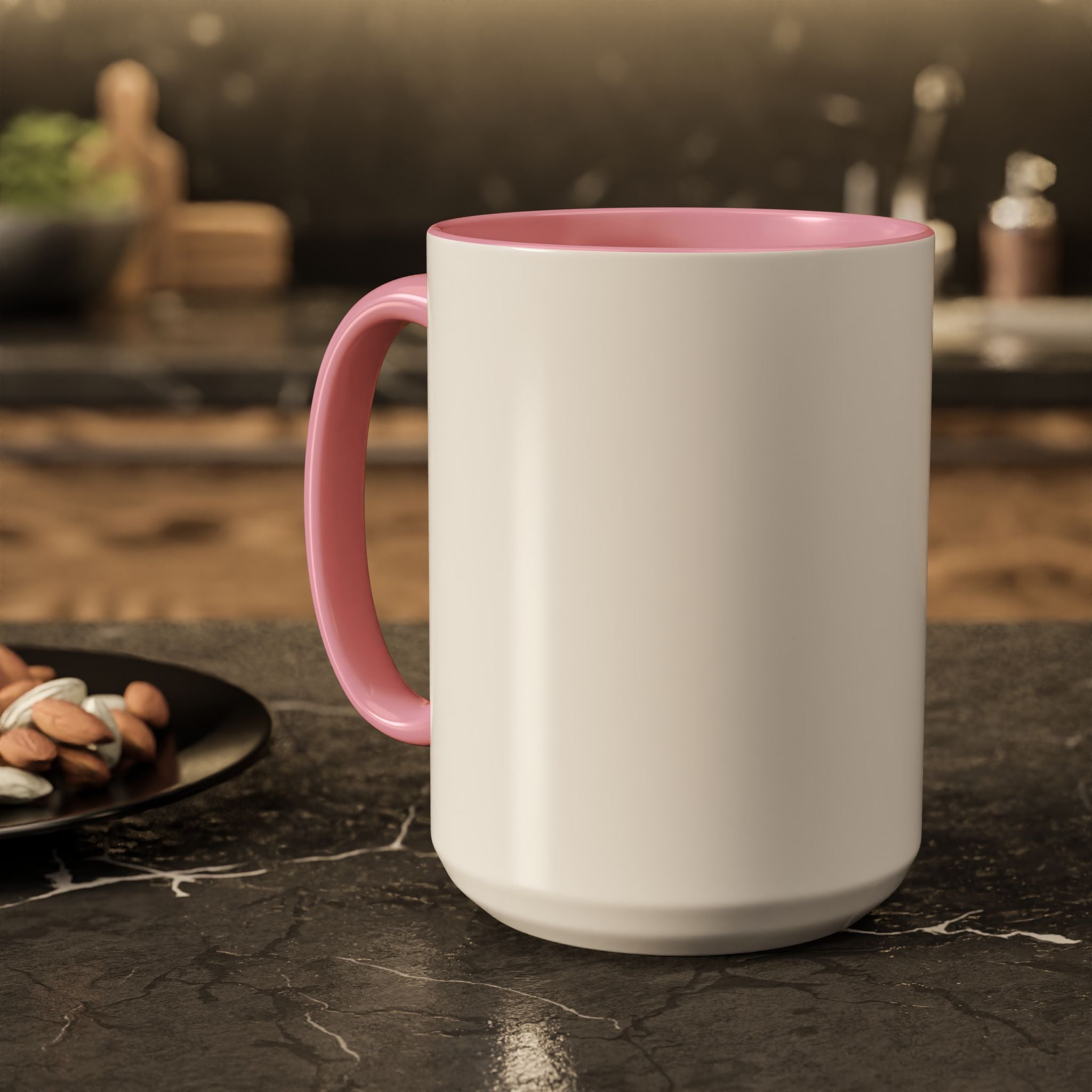 Customizable Glossy Ceramic Accent Mug 11oz and 15oz