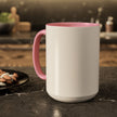 Customizable Glossy Ceramic Accent Mug 11oz and 15oz