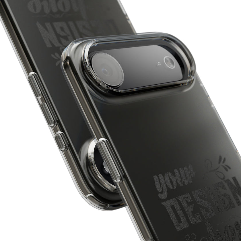 Customizable Clear Impact Resistant Phone Case With TPU Sides Wireless Ready