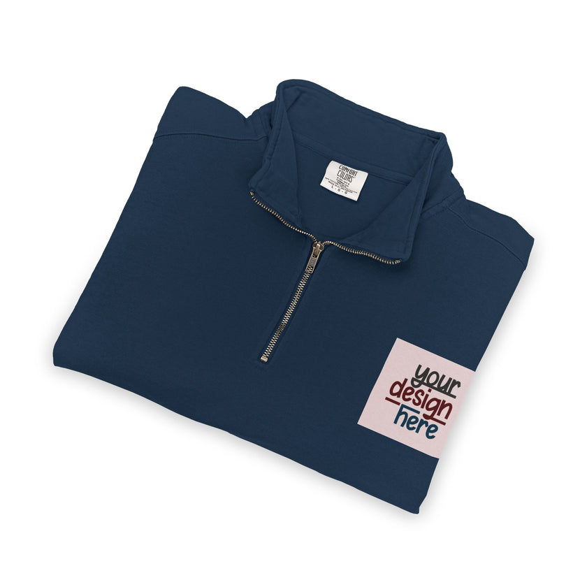 Customizable Comfort Colors 1580 Unisex Quarter Zip Sweatshirt