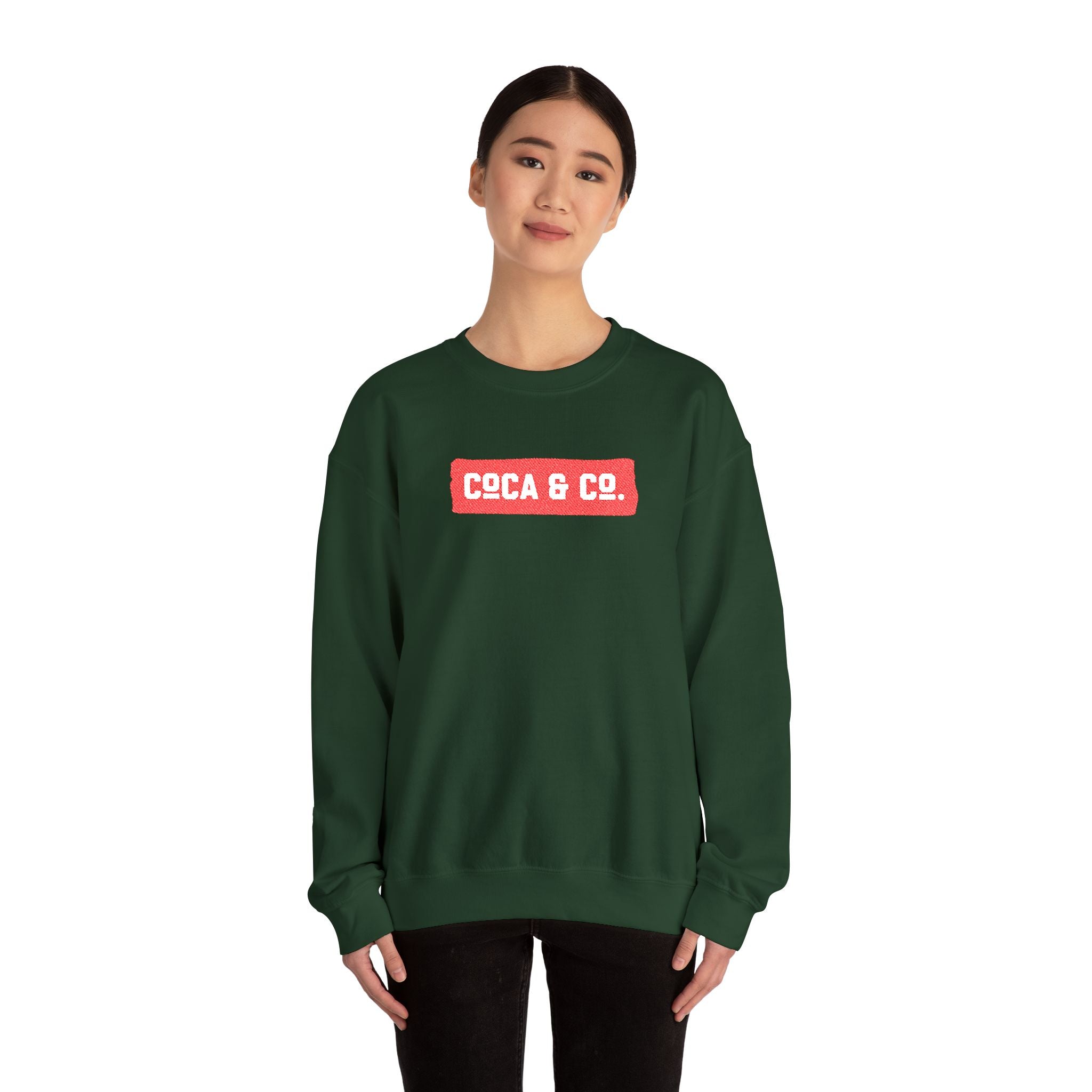 Gildan 18000 Unisex Crewneck Sweatshirt | Coca & Co Embroidery
