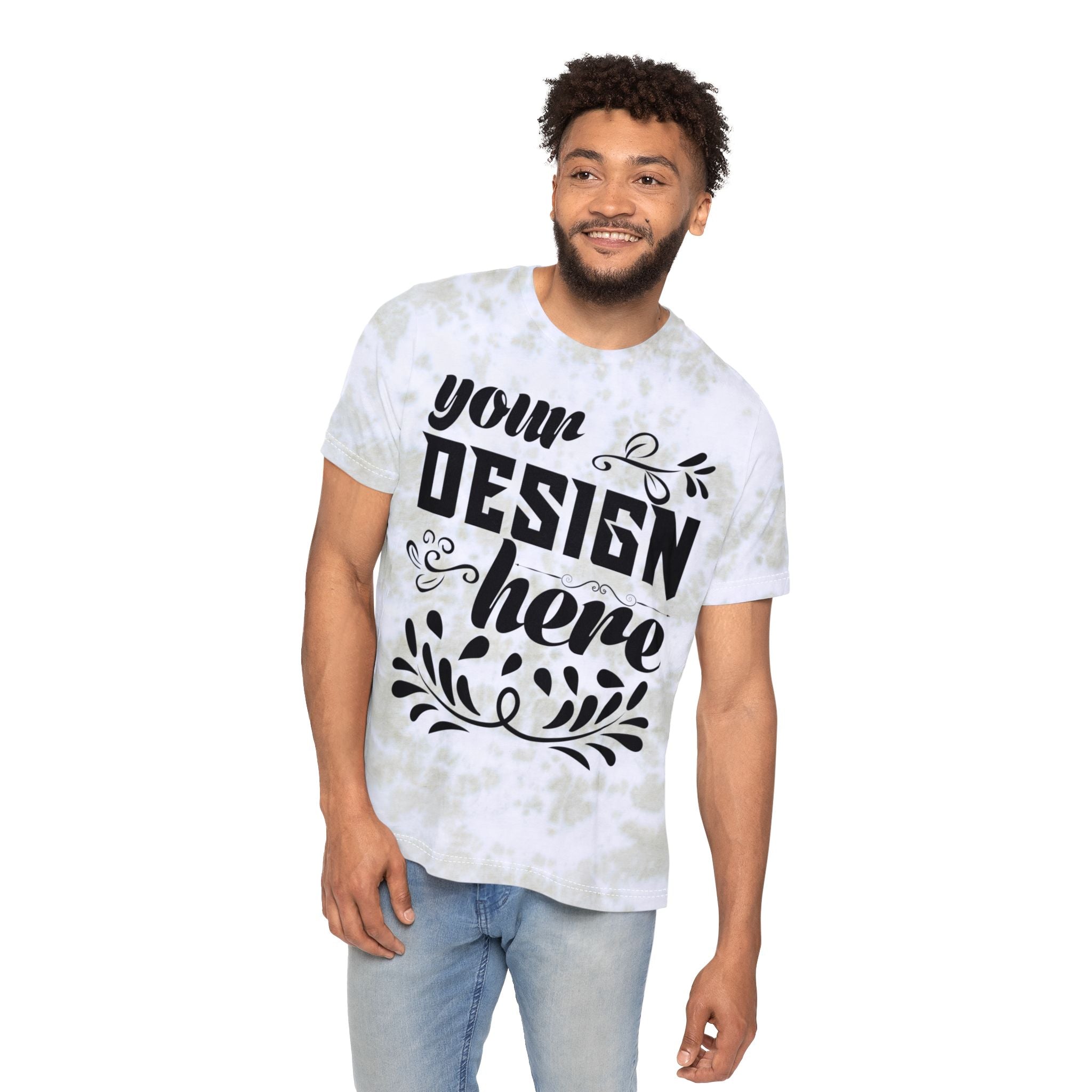 Customizable Bella+Canvas 3100RD Unisex FWD Tie Dyed T Shirt