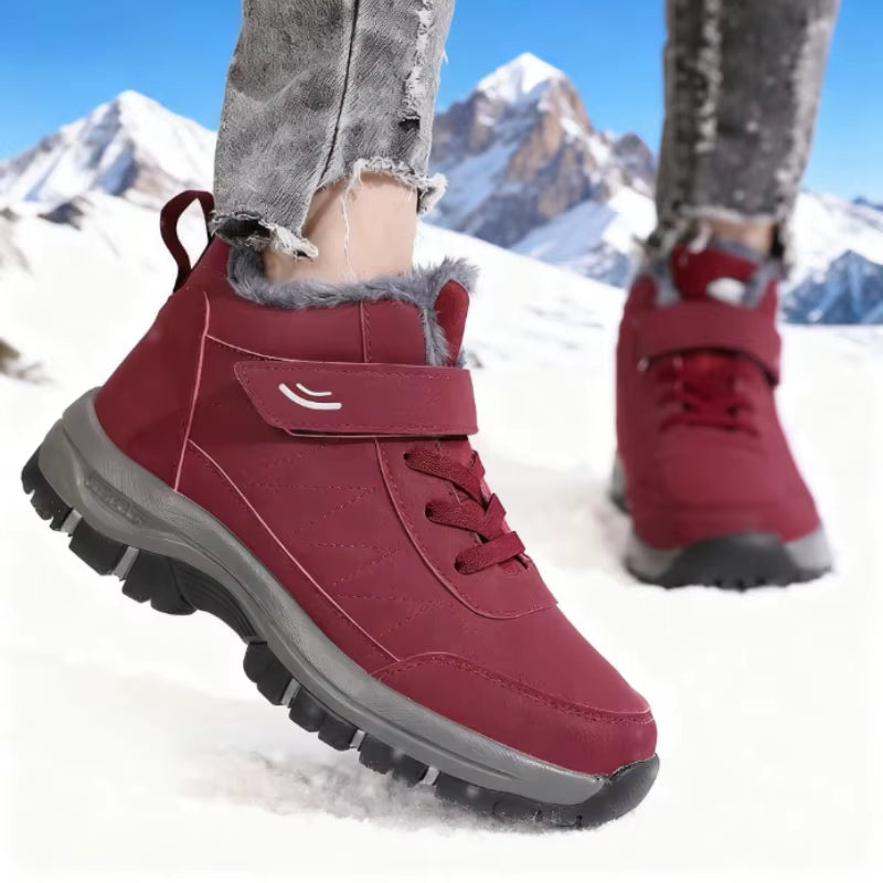 Nameria Womens Winter Snow Boots Fleece Lined Anti Slip Walking Design