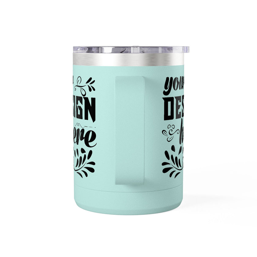 Customizable Polar Camel 15oz Stainless Steel Coffee Mug Tumbler Lid