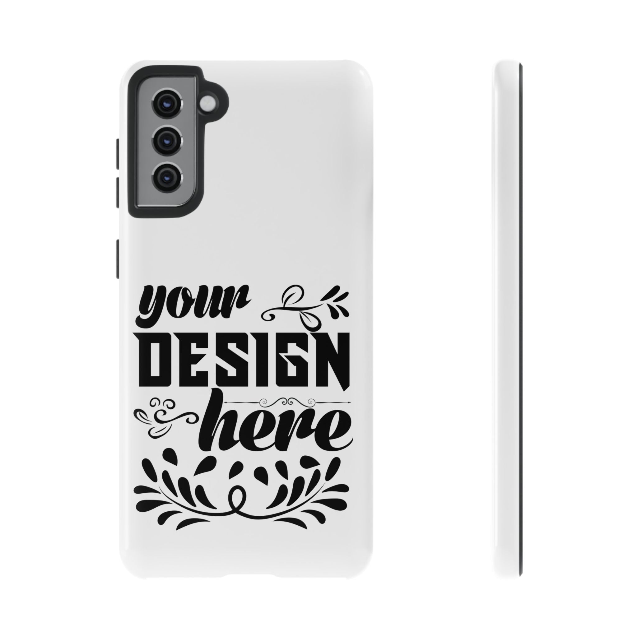Customizable Tough Dual Layer Phone Case Polycarbonate TPU Liner Protective