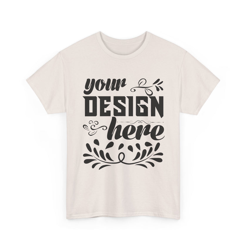 Customizable Gildan 5000 Unisex Heavy Cotton T-Shirt Classic Fit