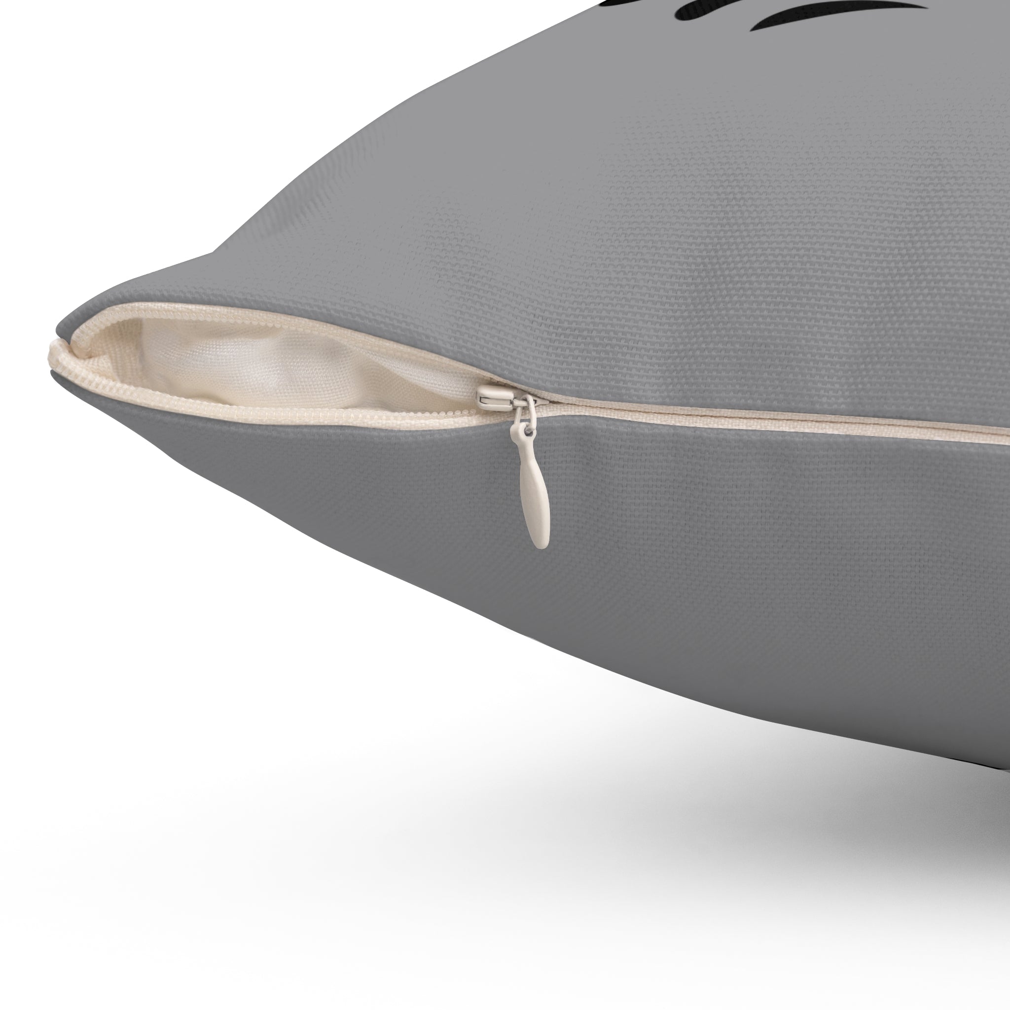 Customizable Spun Polyester Square Pillow with Double Sided Print and Zipper