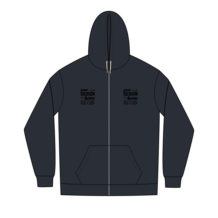 Customizable District DT8102 Mens Re Fleece Full Zip Hoodie