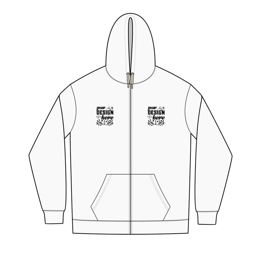 Customizable District DT8102 Mens Re Fleece Full Zip Hoodie