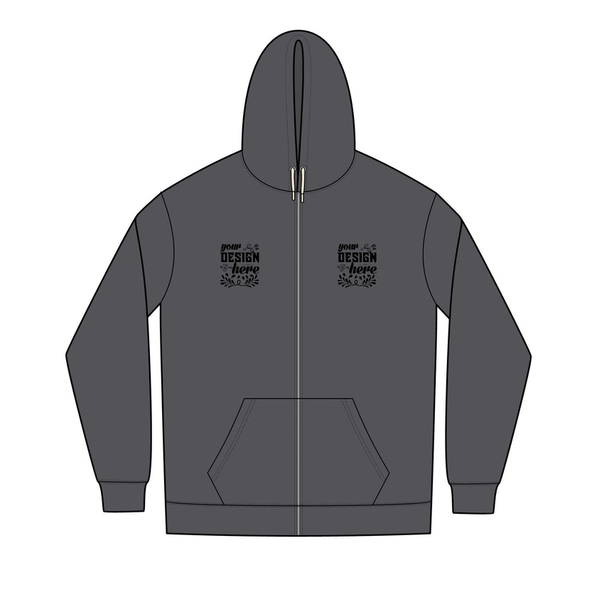 Customizable District DT8102 Mens Re Fleece Full Zip Hoodie