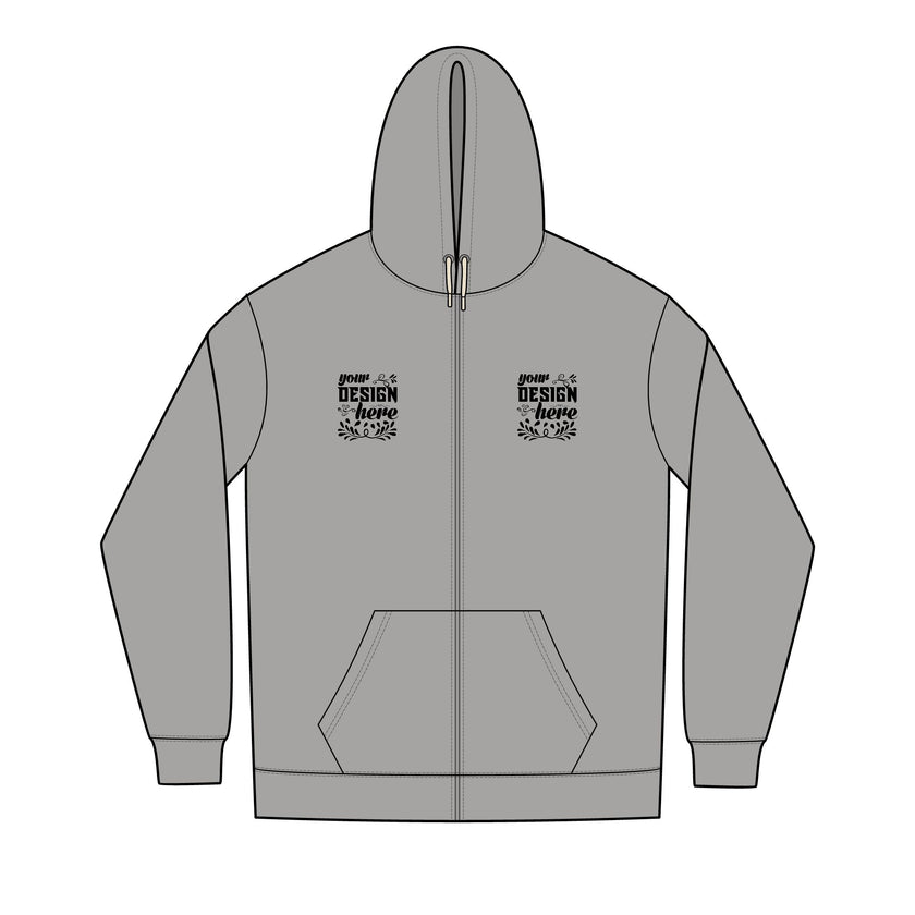Customizable District DT8102 Mens Re Fleece Full Zip Hoodie