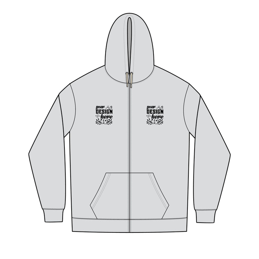 Customizable District DT8102 Mens Re Fleece Full Zip Hoodie