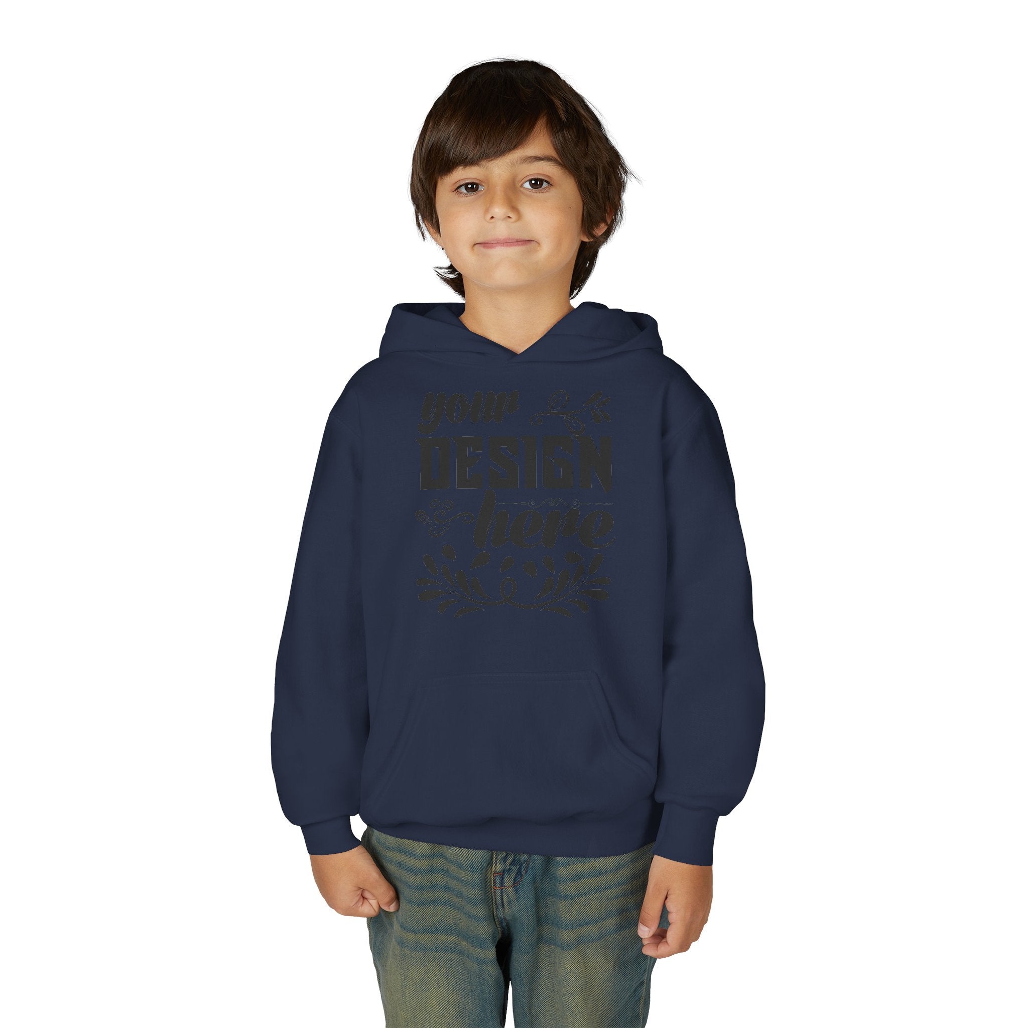 Customizable Gildan 18500B Youth Heavy Blend Hooded Sweatshirt