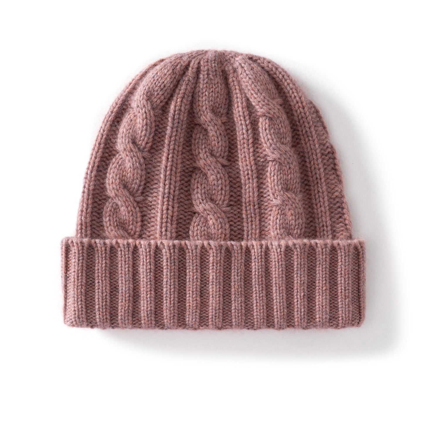 Nameria Unisex Cable Knit Cashmere Blend Hat Ear Flaps One Size