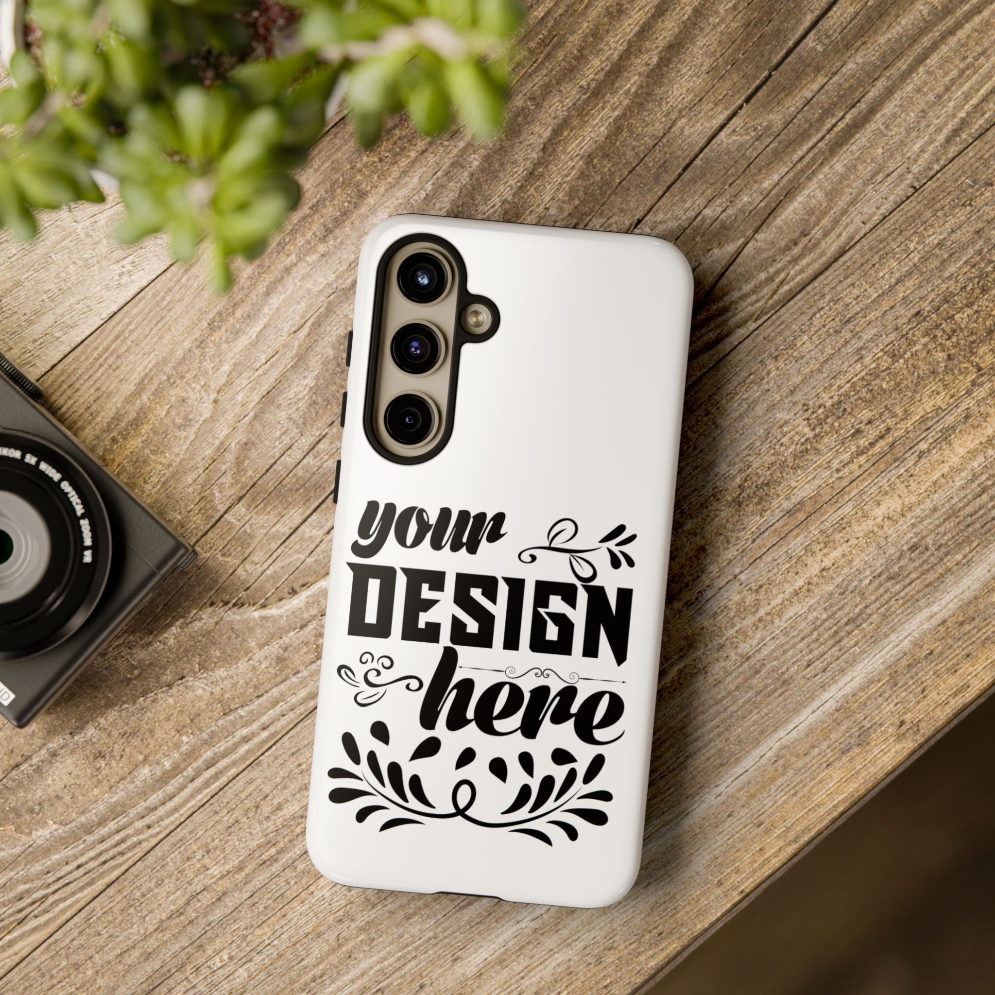 Customizable Tough Dual Layer Phone Case Polycarbonate TPU Liner Protective