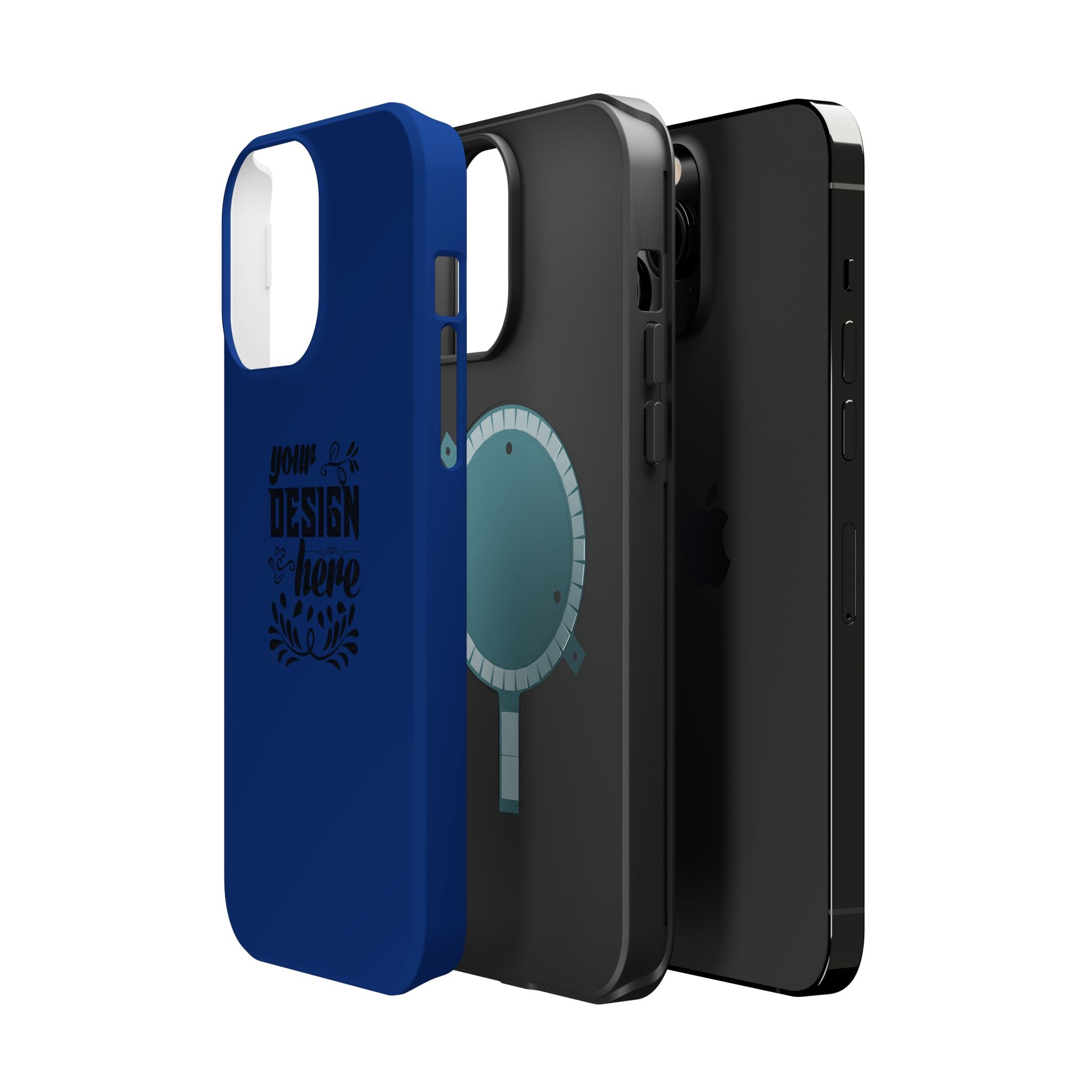 Customizable Magnetic Impact Resistant Phone Case Dual Layer Full Wrap