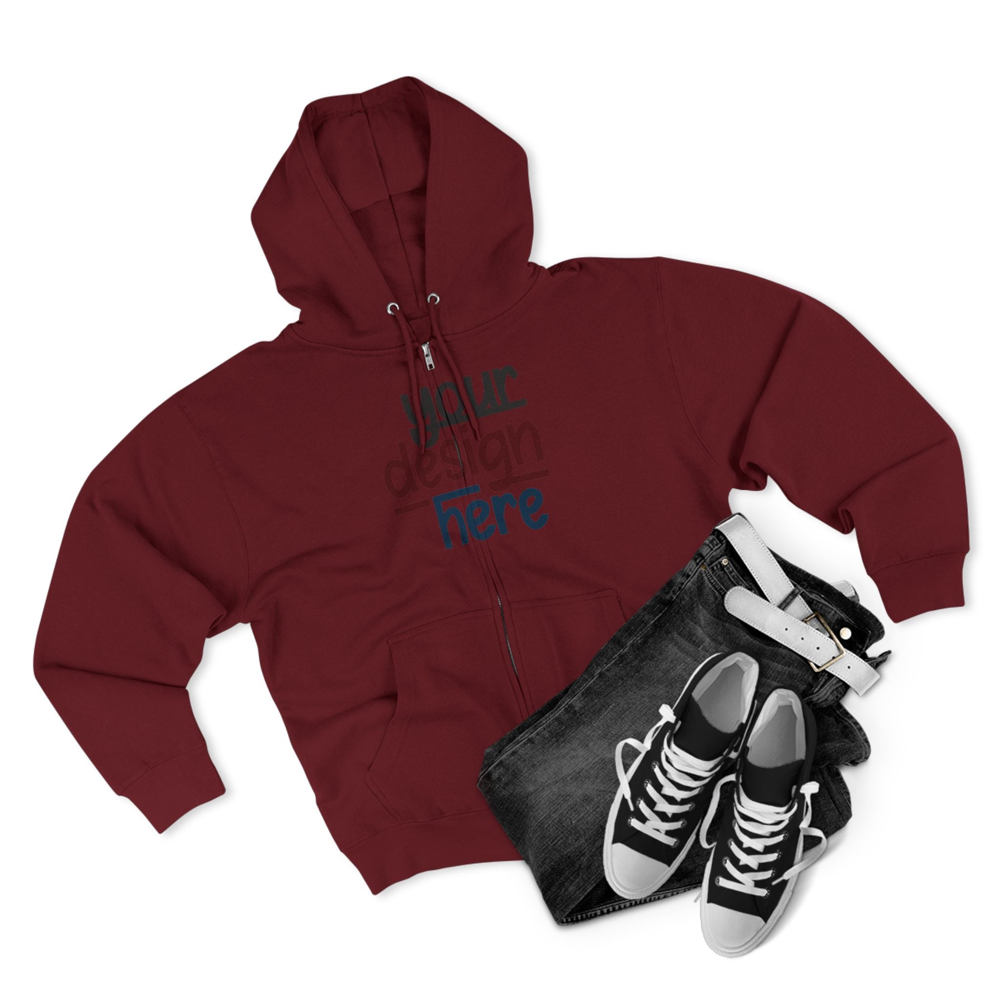 Customizable Lane Seven LS14003 Unisex Zip Hoodie