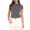 Nameria Milk Silk Blend Slim Fit Short Sleeve T-Shirt