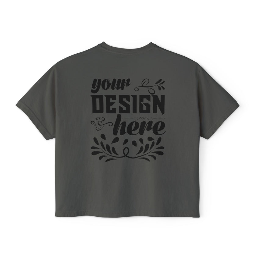 Customizable Comfort Colors 3023CL Womens Boxy Pigment Dyed T-Shirt