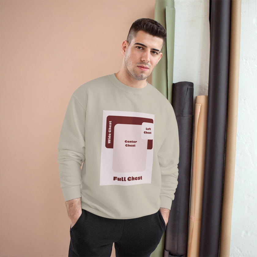 Customizable Champion S600 Crewneck Sweatshirt DTG Print