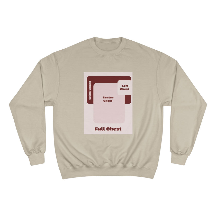 Customizable Champion S600 Crewneck Sweatshirt DTG Print