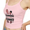 Bella+Canvas 1012 Spaghetti Strap Tank Top Running Bunny Graphic Print