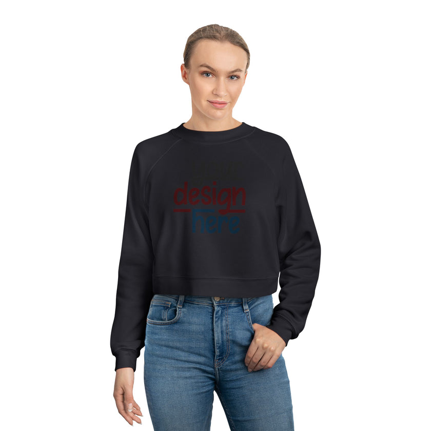 Customizable Bella+Canvas 7505 Womens Cropped Fleece Pullover