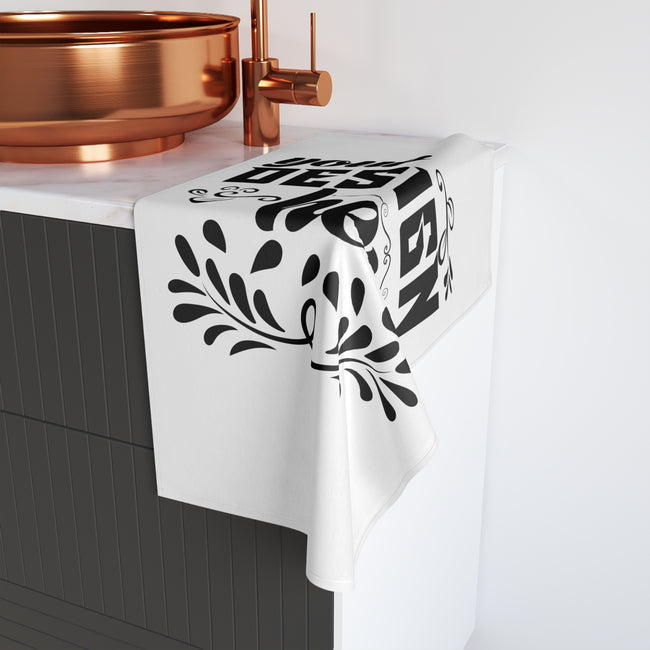 Customizable Soft Hand Towel 28x16 Polyester Cotton One Sided Print