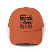 Customizable District DT600 Distressed Cotton Cap for Personalized Style