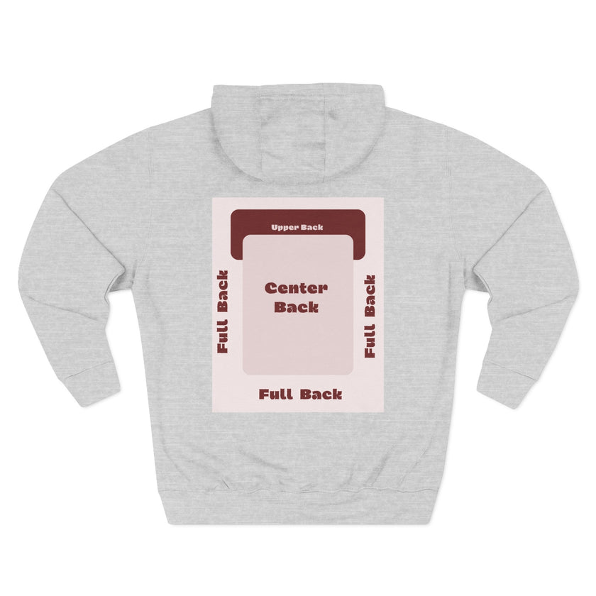 Customizable Lane Seven LS14001 Unisex Three Panel Fleece Hoodie